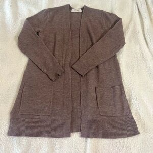 Cozy Brown Knit Cardigan